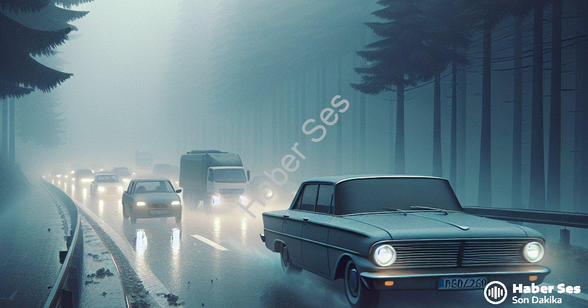 "Denizli'de Yoğun Sis Hayatı Durma Noktasına Getirdi: Sürücülere Uyarı" başlıklı haber için fotoreal