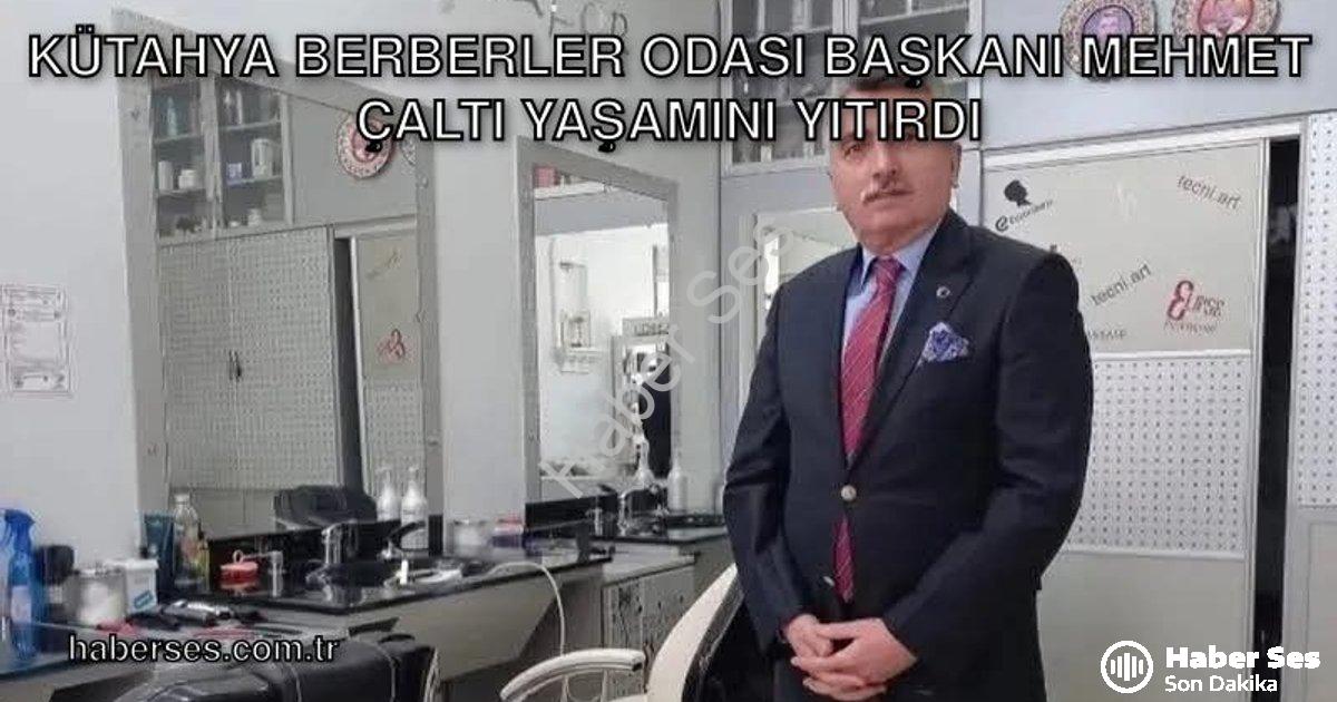 "Kütahya Berberler Odası Başkanı Mehmet Çaltı Yaşamını Yitirdi" başlıklı haber için fotorealistik, p