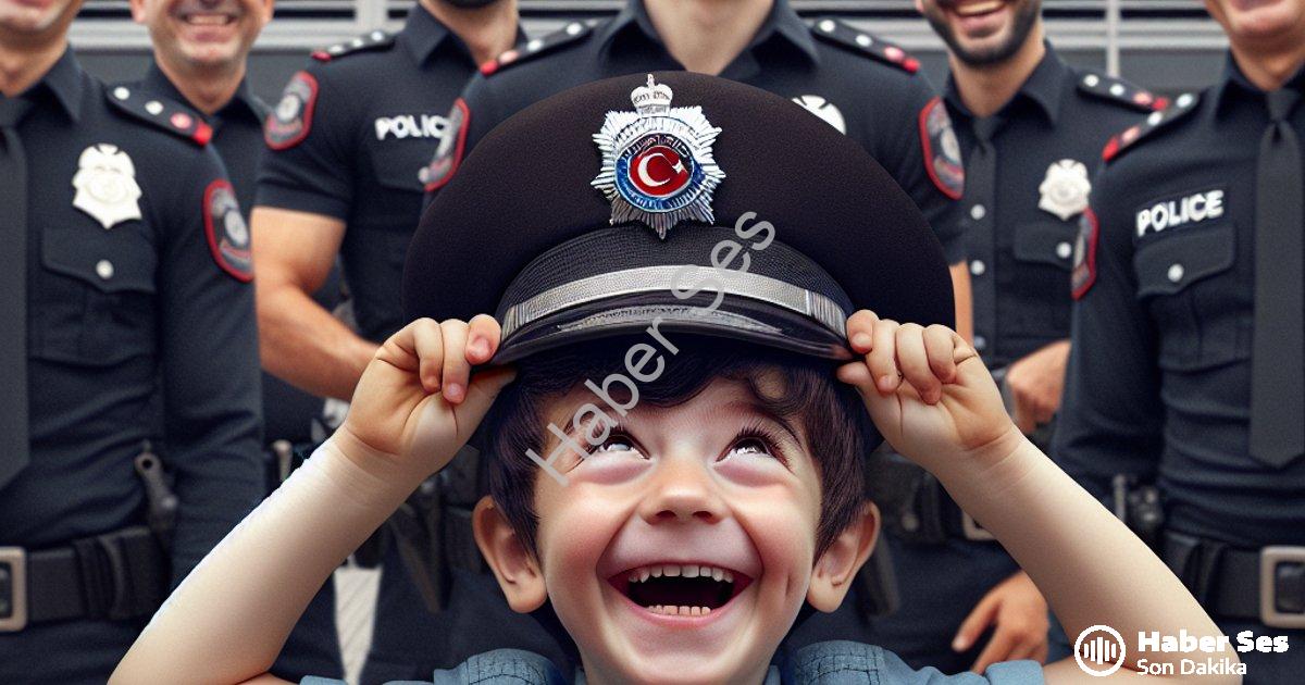 "Muğla Emniyeti Hamza'nın En Büyük Hayalini Gerçeğe Dönüştürdü" başlıklı haber için fotorealistik, p