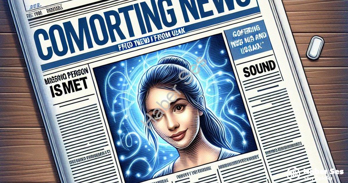 "Uşak'ta Yüreklere Su Serpen Haber: Kayıp İsmet Sağ Salim Bulundu" başlıklı haber için fotorealistik