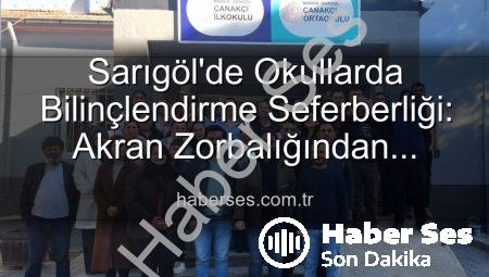 Sarıgöl’de Okullarda Bilinçlendirme Seferberliği: Akran Zorbalığından Verimli Ders Çalışmaya Geniş Kapsamlı Eğitimler