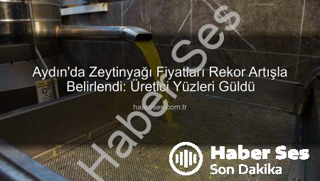 Aydın’da Zeytinyağı Fiyatları Rekor Artışla Belirlendi: Üretici Yüzleri Güldü