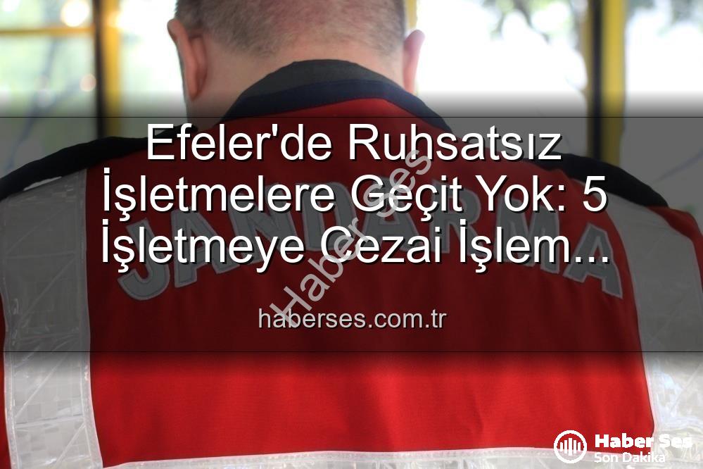 Efeler'de ruhsatsız işletmeler - Efeler'de Ruhsatsız İşletmelere Geçit Yok: 5 İşletmeye Cezai İşlem Uygulandı!
